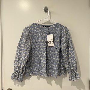 Brand New with Tag Zara embroidered Blouse